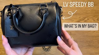 LOUIS VUITTON Monogram Ink Speedy BB Black 1272917