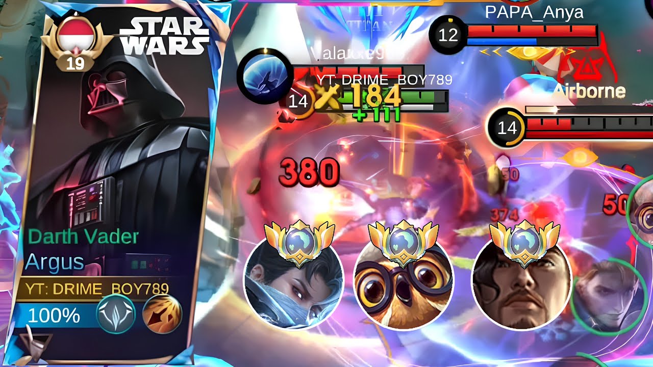 ARGUS DI KASIH MUSUH FULL HERO META LATE GAME NYA EZ WIN!! - MLBB