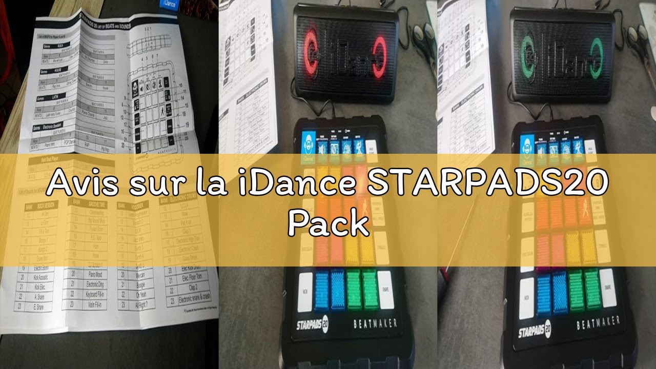 Avis sur la iDance STARPADS20 Pack