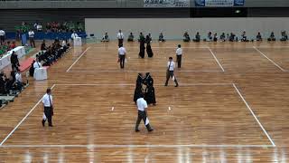 2018IH 剣道男子団体準々決勝　島原（長崎）対 九州学院（熊本）