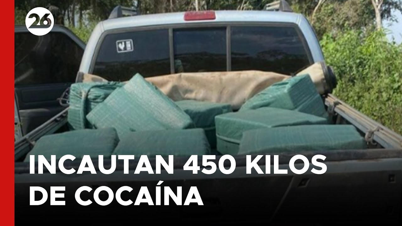 Incautaron más de 450 kilos de cocaína en Paraguay