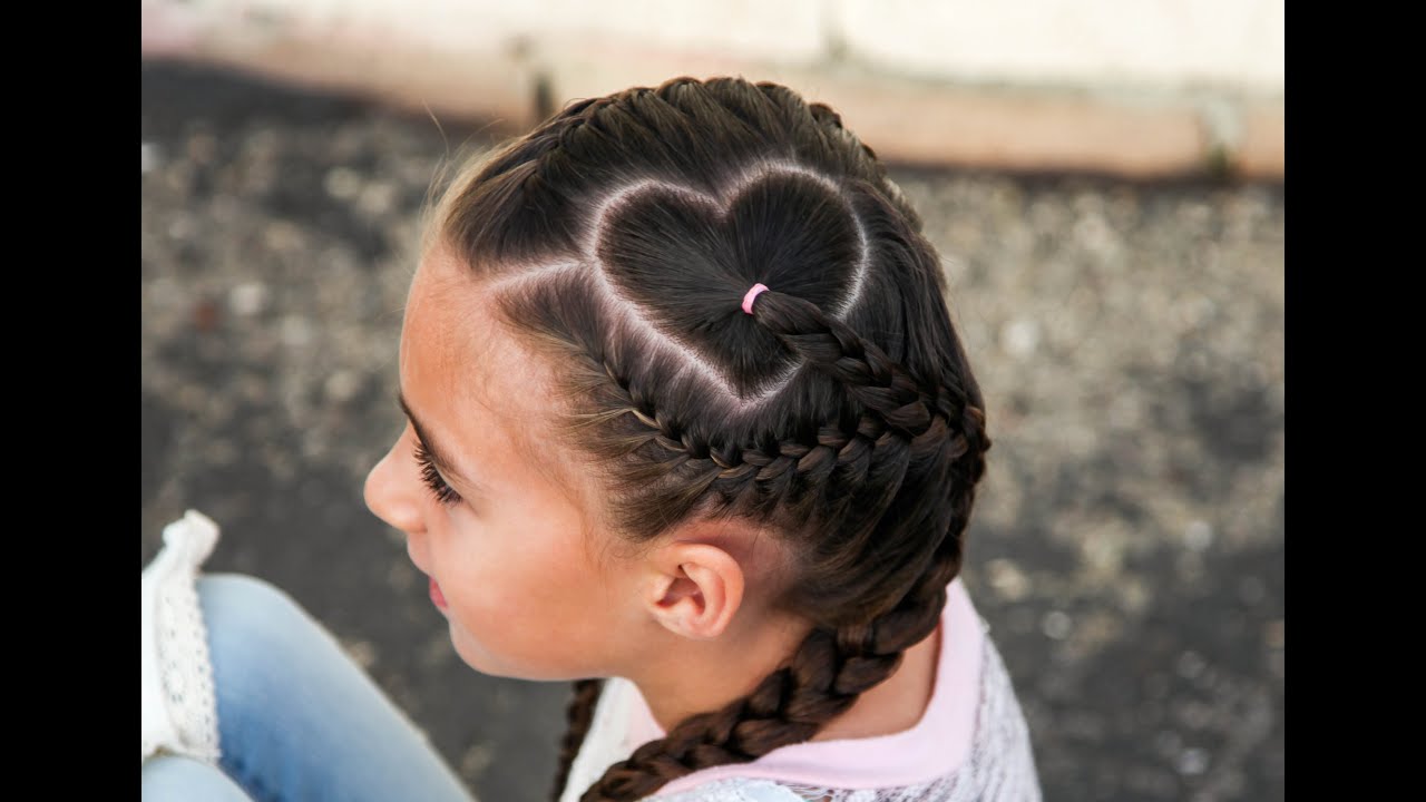 Heart Parting Hairstyle Tutorial YouTube