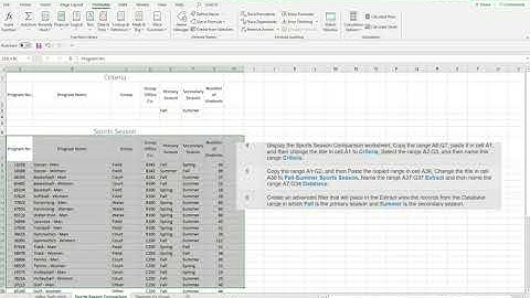 CA 121 Chapter 5 Sorting and Filtering Video Grader