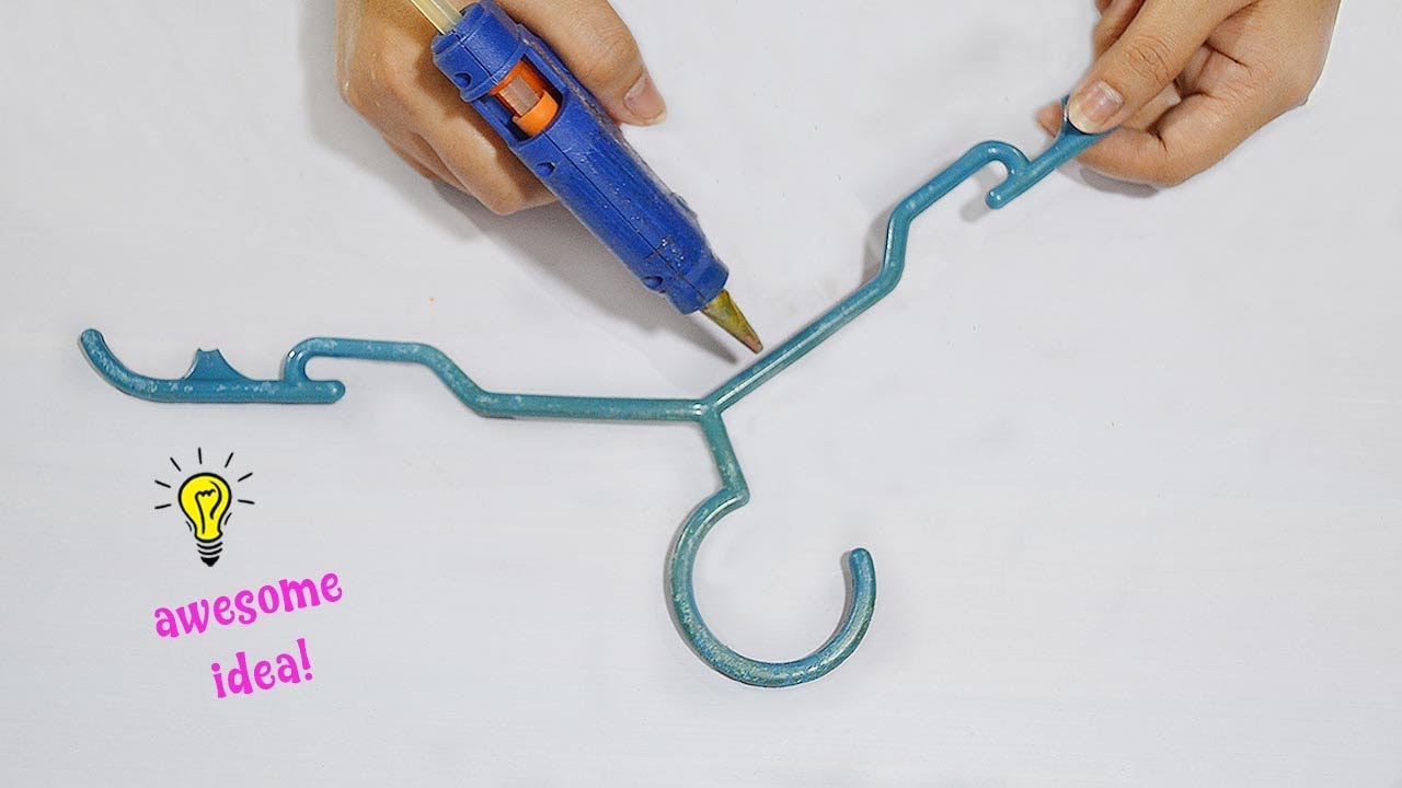 Simple and easy recycle craft with old broken hanger How to recycle