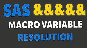 SAS MACRO interview questions 3 | Multiple Ampersand Resolution | SAS Advanced Training