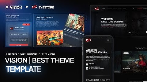 VISION Theme - #1 Tebex Store Design That Converts 400% Better (FiveM)