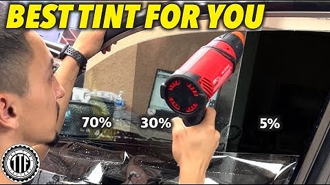 What Is The PERFECT Window Tint Percentage For YOU - The Tint Factory