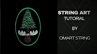 String Art DIY , Christmas Tree for room decor