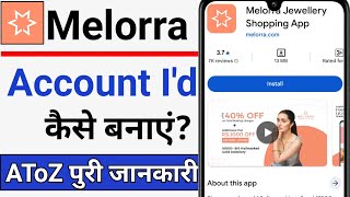 Melorra Jewellery App Ka Account Kaise Banaye How To Create Account In Melorra Jewellery