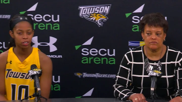 Towson head coach Diane Richardson interview after victory over Saint Joseph's