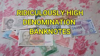 Ridiculously High Denomination Banknotes - Low Value Currency - Venezuela Bolivar, Vietnam Dong