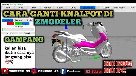 TUTORIAL‼️CARA GANTI KNALPOT DI ZMODELER  - GTA SA ANDROID