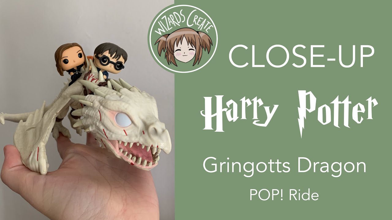 Figurine POP Harry Potter Gringotts Dragon with Harry, Ron and