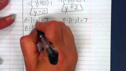 9.3 Equations and Absolute Value