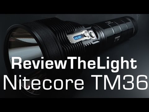 ReviewTheLight:  Nitecore TM36 (1800 Lumens, 1.1km Throw, OLED Display)