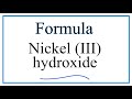 Nickel Hydroxide Chemistry Concepts