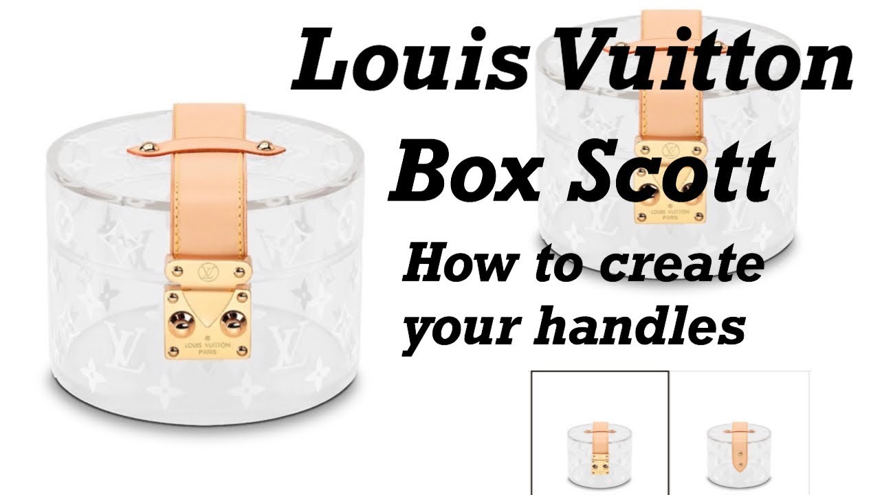 Louis Vuitton Box Scott Monogram Plexiglass At 1stdibs