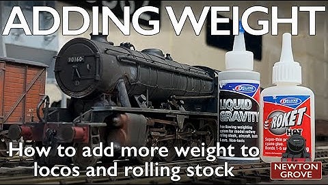 Adding Weight to Models using Liquid Gravity #modelrailway #train #modeltrains #ogauge