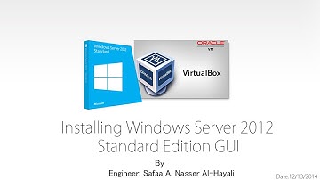 Installing Windows Server 2012 Standard Edition on Oracle VM