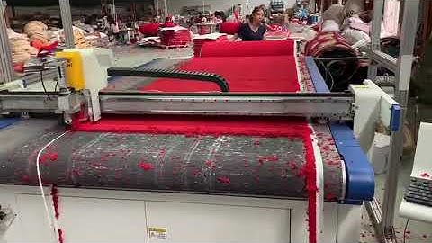 iBon CNC machine cut carpet floor from the roll