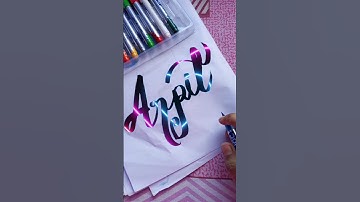 Arpit 🥰 beautiful name comment your name cursive writing #youtubeshorts #calligraphy #shorts