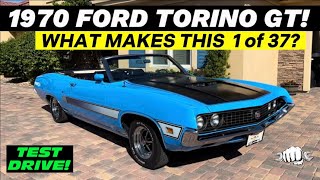 1970 FORD TORINO GT CONVERTIBLE! 1 of 37! Walk Around & Test Drive!