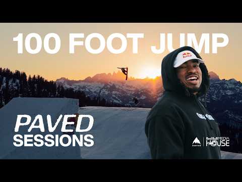 Zeb Powell & The Burton Team Hit A 100 Foot Jump | Mammoth Paved Sessions