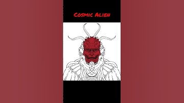 Cosmic Alien #drawingprocess #illustration #timelapse #drawing #cartoon #alien #monster