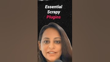 4 Scrapy Plugins You Need To Try 💻 #scrapy #webscraping #datascraping #dataextraction