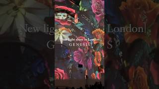 London’s NEWEST LIGHT SHOW - GENESIS | Londoner #londoner #shortsvideo