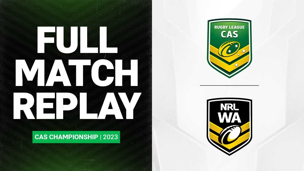 CAS Championship 2023 Invitational Schoolboys v WA Schoolboys Full Match Replay U17s