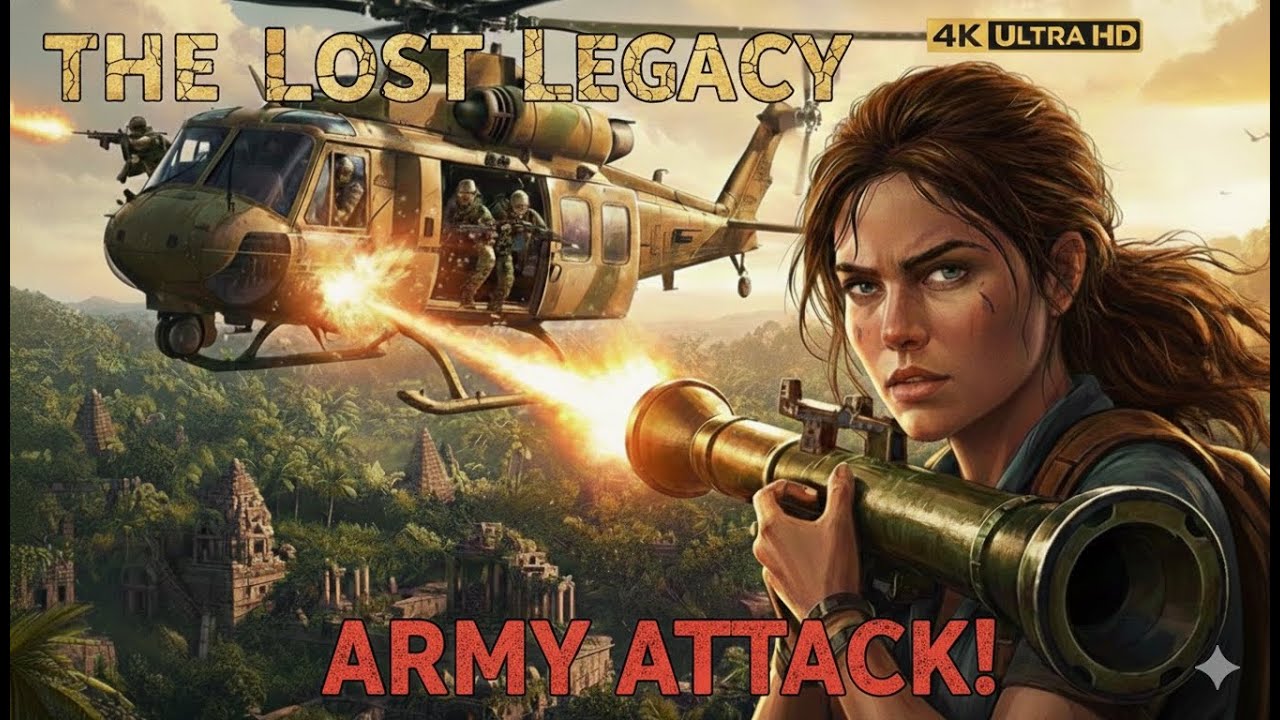 🚁 Helicopter & Missile Attack 😱 Puri Army Ka Hamla | Lost Legacy Chapter 8 Part 2 | 4K PS5