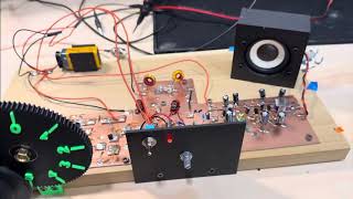 Mark KI5SRY's Direct Conversion Receiver -- With a Cool Gear-Driven Tuning Dial