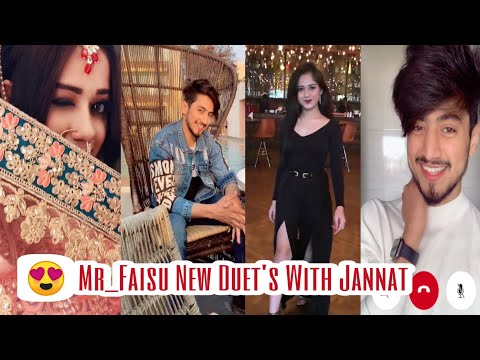 😘MR_faisu New Duet's with Jannat❤️ (Tik Tok Videos)😍Tik Tok king and queen Videos (Fan made )