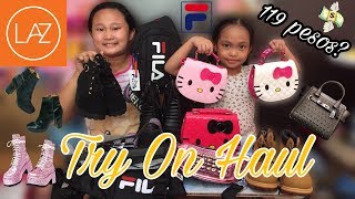 Lazada Haul Murang Sling Bag Belt Bag At Boots Try On Haul Philippines 2019 Hello Kitty Bagsfila