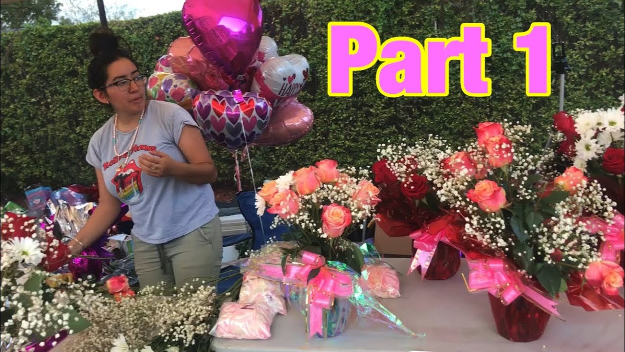 Part 1 how much money i made selling flowers on valentines day YouTube