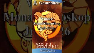 Widder GESUNDHEIT 🩺 Horoskop Juli 2026!