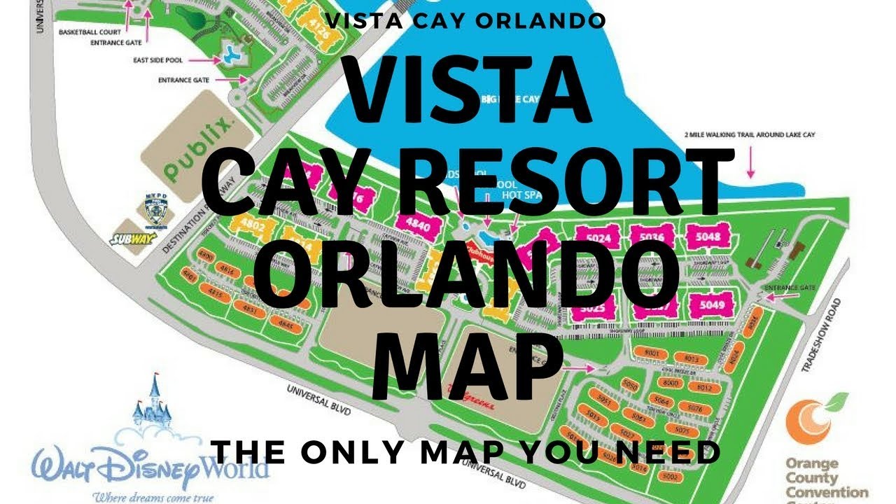 Vista Cay Orlando Resort Map Best Site Map (2020) YouTube