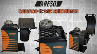 ARESO balance-it 242 Wuchtmaschine kalibrieren