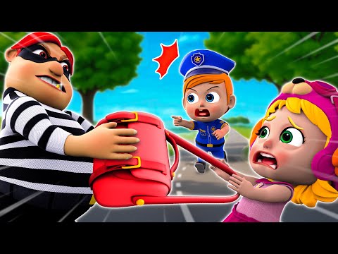 Baby Police Chase Thief - Police Car Song - Funny Songs and More Nursery Rhymes & Kids Songs