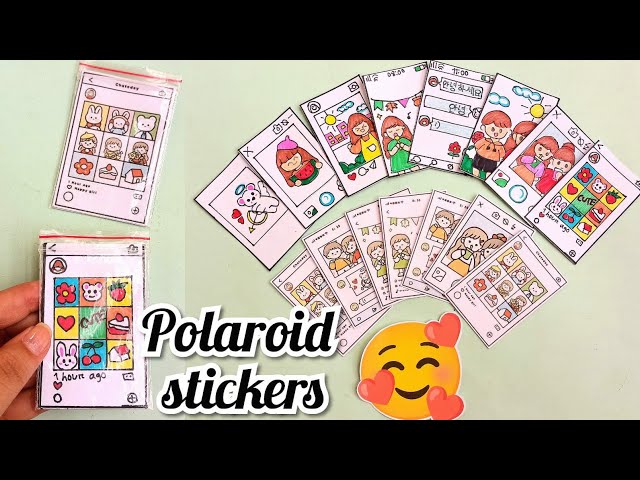 DIY CUTE Polaroid Journal Stickers / Cute stickers DIY 