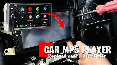 How to Replace & Install 7” Universal Car MP5 Player | 7018B MP5 Player Replacement DIY