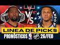 🔥🏀🏒 PRONÓSTICOS NBA Y NHL PARA HOY 26 FEBRERO 🤑 PARLAY GRATIS🔥