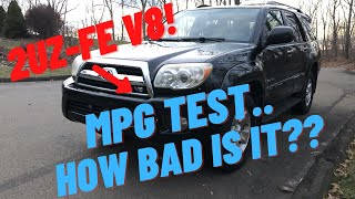 Athlete Statistics 4th Gen V8 4runner Highway MPG Test **Surprisingly Good**