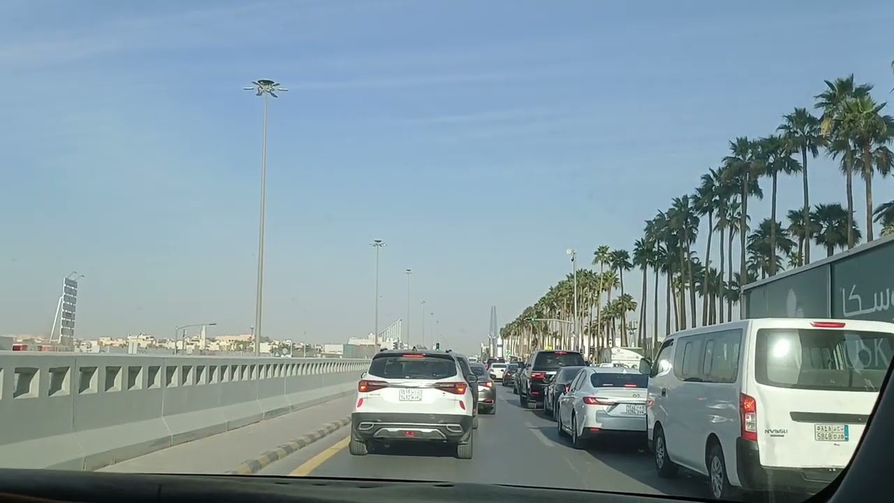 من ام الحمام الغربي الى جسر العروبة (ازدحام عدم تاخر بسيطة)