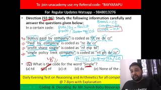 #Coding & Decoding-14 (Elimination Coding)  For all Competitive Exams  by Bavishya