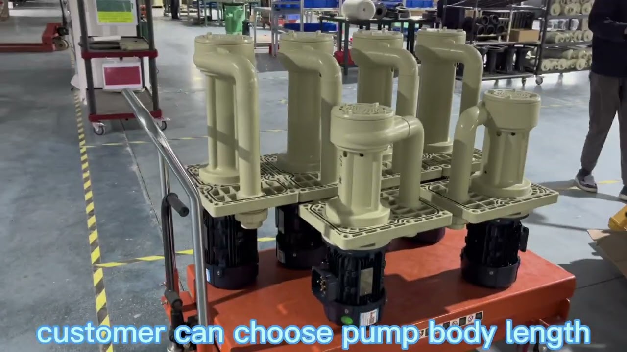 Polypropylene vertical pump chemical plating special pump