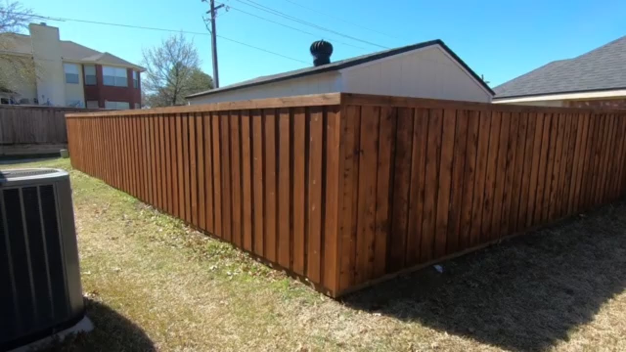 6' Tall Board On Board Western Red Cedar Privacy Fence YouTube