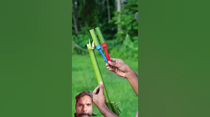 diy bamboo creations with two colors balloon slingshot #diy #bamboo #bambooart#slingshot