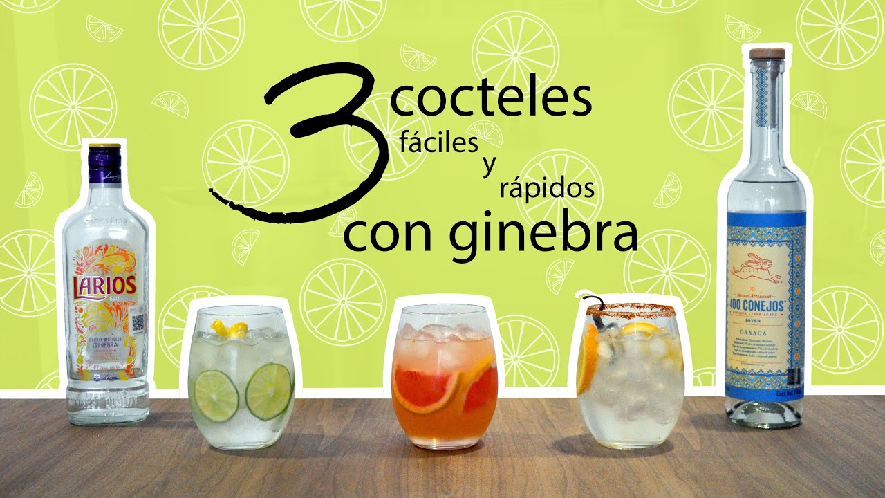 ¿Cómo preparar 3 cocteles fáciles y rápidos con GINEBRA?